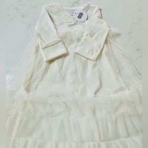 Beautiful Baby Mud Pie Gown 0-3M